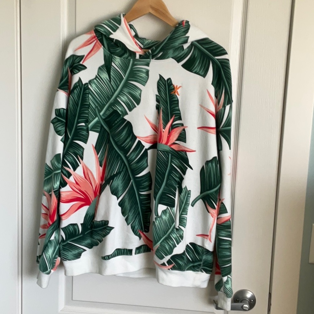 Onepiece Tropical Print Hoodie